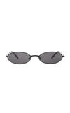 Carolina Lemke X Kim Kardashian West Sand Round-frame Acetate Sunglasses In Black