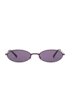 Carolina Lemke X Kim Kardashian West Sand Round-frame Acetate Sunglass In Purple