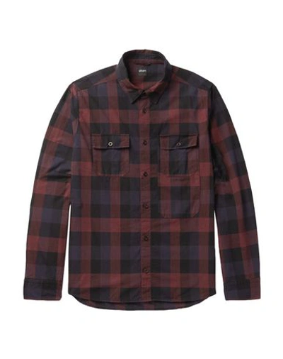 Albam Checked Shirt In Brick Red