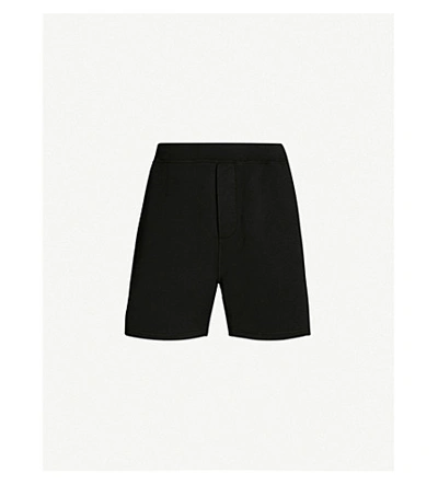 Dsquared2 Icon Logo-print Cotton-jersey Shorts In Black