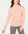 Nike Element Dry Half-zip Running Top In Pink Quartz/echo Pink