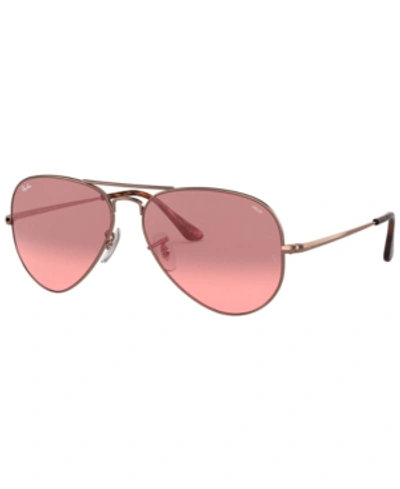 Ray Ban Ray-ban Sunglasses, Rb3689 55 In Photocromic Red Gradient Bordeaux