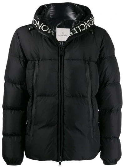 Moncler Hooded Zip-up Puffer Jacket In Black | ModeSens