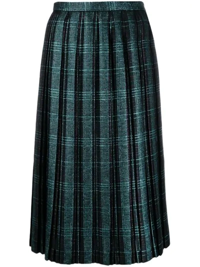 Marco De Vincenzo Pleated Skirt In Blue