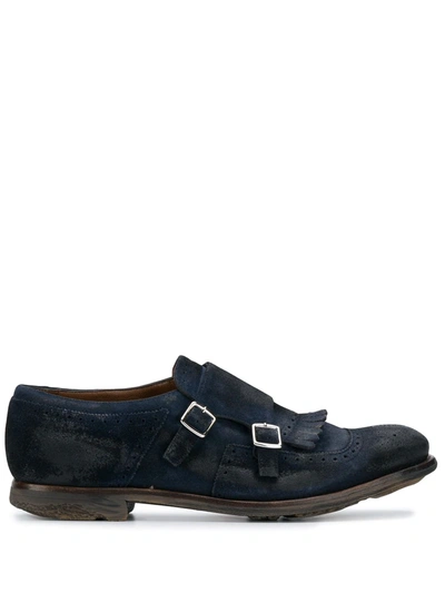 Church's Fringed Monk Shoes In Blue