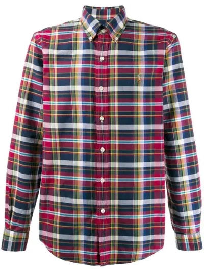 Polo Ralph Lauren Check Print Shirt In Red