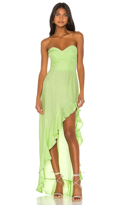 Amanda Uprichard Amalia Gown In Wasabi