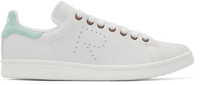 Raf Simons White & Green Stan Smith Adidas By  Sneakers