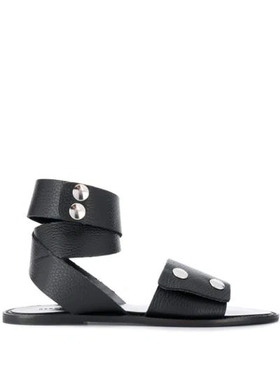 Rebecca Minkoff Azzura Flat Sandals In Black