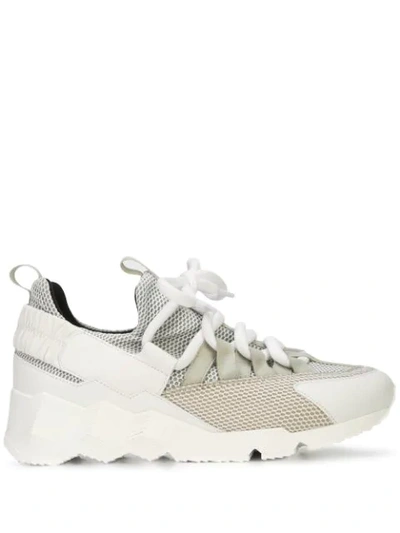 Pierre Hardy 'trek Comet' Patchwork Sneakers In White