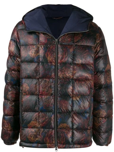 Etro Daunenjacke Mit Print In Blue