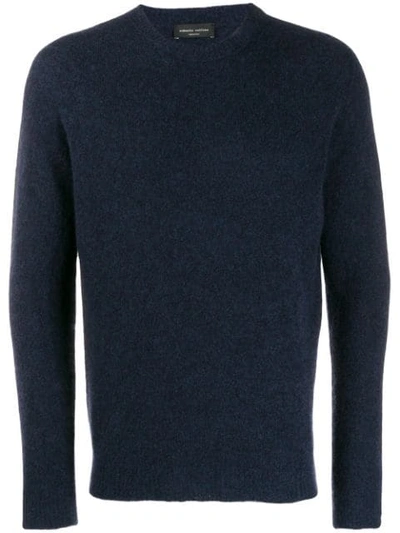 Roberto Collina Crew Neck Jumper In Blue