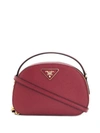 Prada Odette Saffiano Bag In Cerise