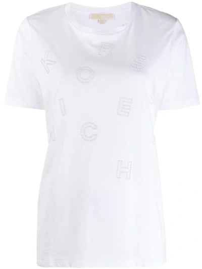 Michael Michael Kors Short Sleeved T-shirt In White