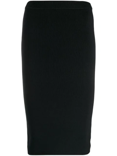 Michael Michael Kors Stretch Pencil Skirt In Black