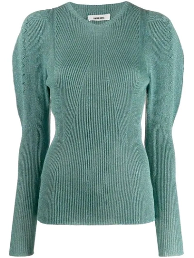 Circus Hotel Ribbed Knit Sweater In P480newhope