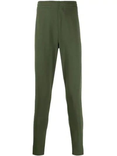 Z Zegna Slim-fit Track Trousers In Green