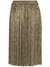 Isabel Marant Étoile Lurex Pleated Skirt - Gold