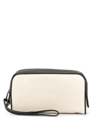 Bottega Veneta Medium Toiletry Case In White