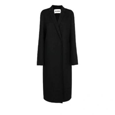 Jil Sander Cashmere Lebron Coat In Black