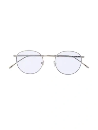 Lacoste Round Frame Sunglasses In Silver
