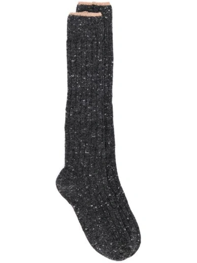 Brunello Cucinelli Ribbed Socks In Cd825