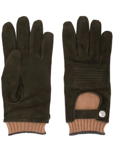 Brunello Cucinelli Layered Gloves In Brown