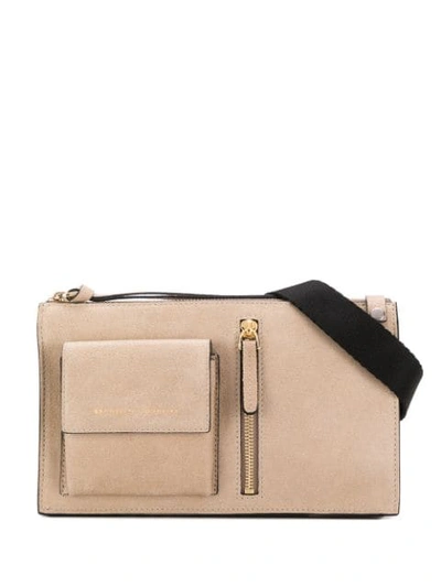 Brunello Cucinelli Logo Embossed Belt Bag In Neutrals