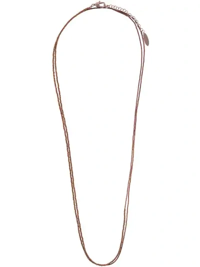 Brunello Cucinelli Spinel Necklace In Brown