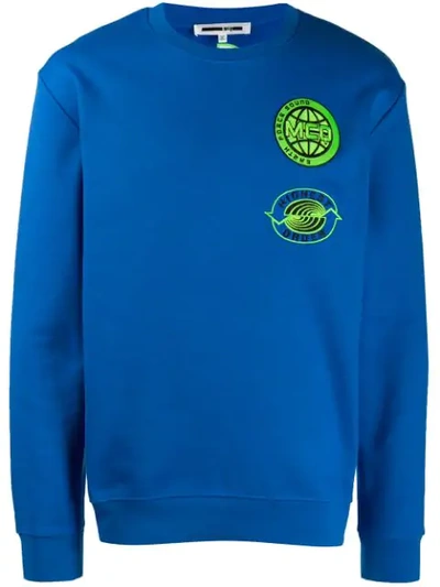 Mcq By Alexander Mcqueen Logo Patch Sweatshirt In Blue