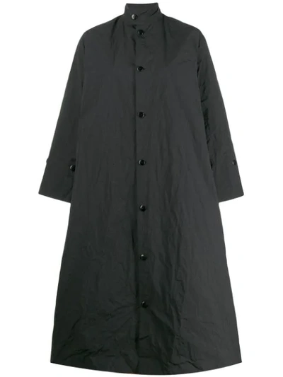 Toogood A-line Trench Coat In Black