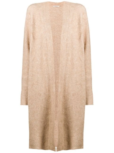 Mes Demoiselles Relaxed Long Cardigan In Brown