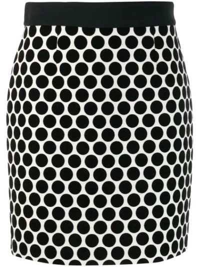 Fausto Puglisi Dotted Fitted Skirt In White