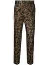 Dolce & Gabbana Tailored Jacquard Trousers In Black