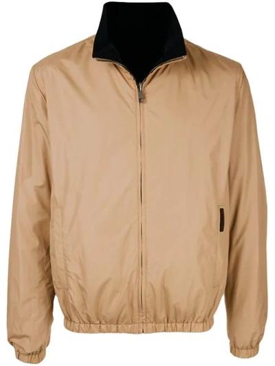 Dolce & Gabbana Reversible Lightweight Jacket In Brown