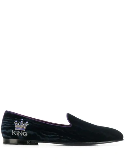 Dolce & Gabbana King Loafers In Blue