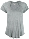 Isabel Marant Étoile Lightweight U-neck T-shirt In Grey