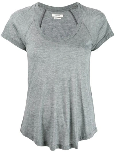 Isabel Marant Étoile Lightweight U-neck T-shirt In Grey