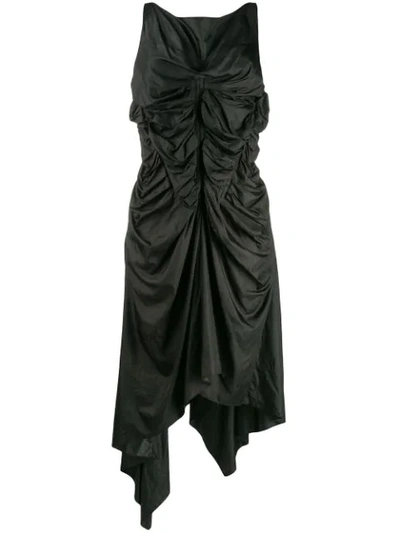 Pre-owned Jean Paul Gaultier Gathered Corset Dress In Grey