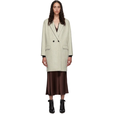 Isabel Marant Grey Timeless Coat In 02ly Lgrey