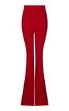 Safiyaa Halluana Crepe Flared Trousers In Red