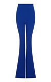 Safiyaa Halluana Crepe Flared Trousers In Blue