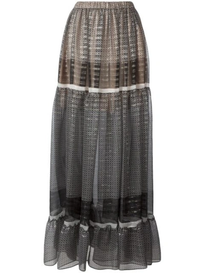 Stella Mccartney Elsa Silk-blend Skirt In Black