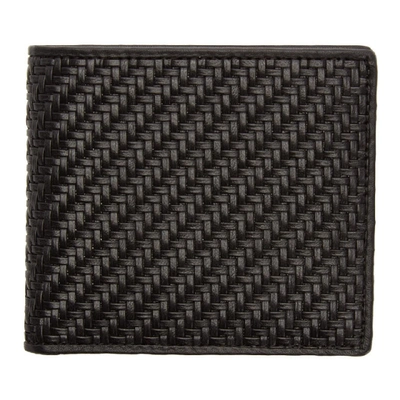 Ermenegildo Zegna Black Pelletessuta Wallet In Ner Black