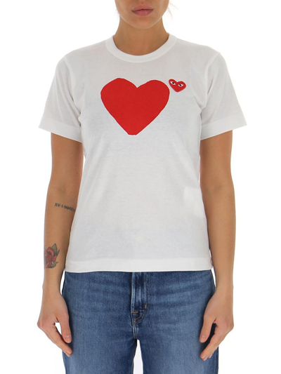 Comme Des Garçons Play White Back Heart T-shirt