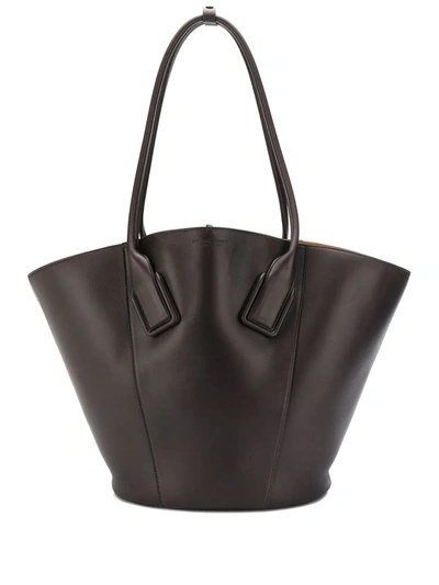 Bottega Veneta Basket Large Leather Tote Bag In Black