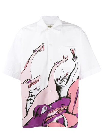 Marni X Bruno Bozzetto Print Cotton-poplin Shirt In White | ModeSens