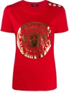 Balmain Red Medallion T-shirt