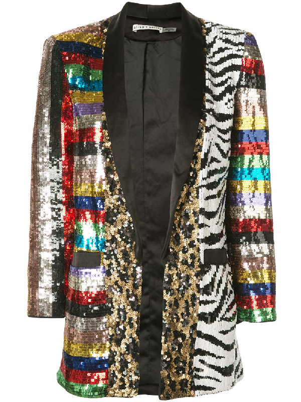 multicolor sequin cardigan