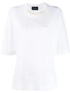 Simone Rocha Tinsel-embroidered Boy Tee In White